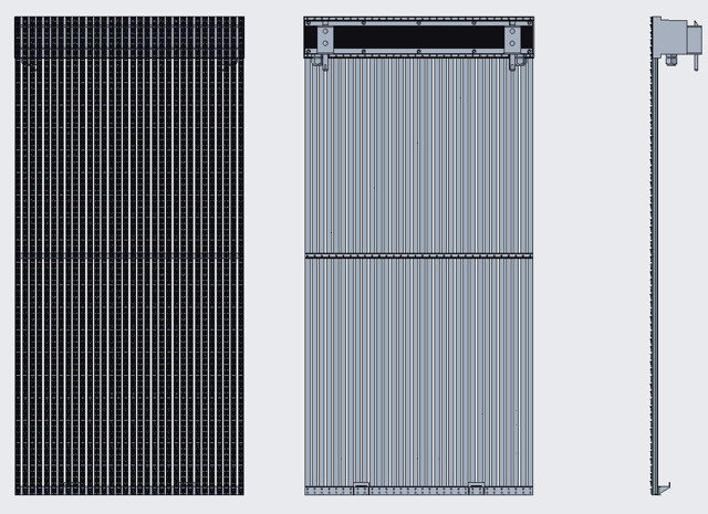 Waterproof Rating IP65 LED Screen Transparent With DIP 346 Configuration